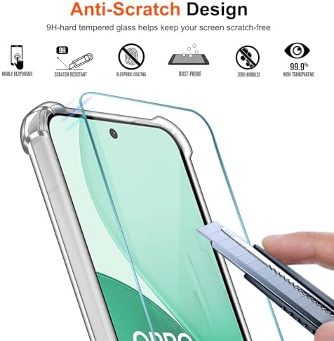  iVoler 3 in 1 Cover Shockproof Anti-Scratch Oppo Reno 14 5G per Uomini
| iVoler 2 Pieces Tempered Glass Film Thin Soft 