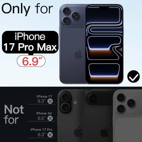  JETech Covers Iridescent iPhone 17 Pro Max Caso Personalizzato MagSafe Aestetico
| JETech Covers Iridescente Cover iPho