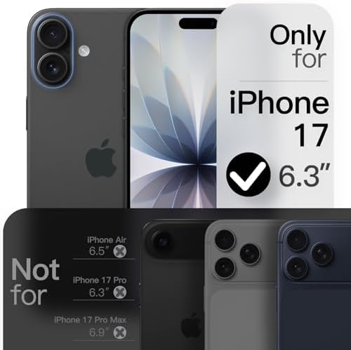  JETech Ring Cover iPhone 17 Slim Shockproof Case Black
| JETech 360 Degree Rotating Ring Cover Black for iPhone 17
| JE