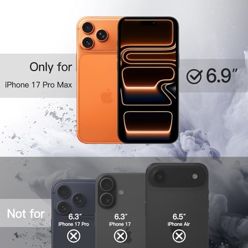  JETech Cover iPhone 17 Pro Max Shockproof Solid Colour Matte TPU Anti-Scratch Orange
| JETech iPhone 17 Pro Max Shockpr