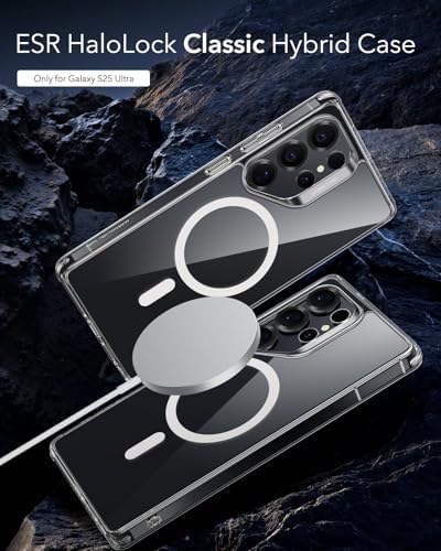  Magsafe compatibile Samsung Galaxy S25 Ultra Case - Protettiva militare - Colore giallo resistente - Serie classica - T