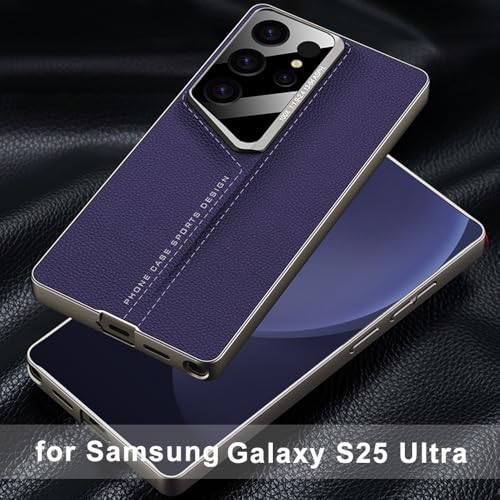  Luxury Shockproof Non-Slip Protective Case for Samsung Galaxy S25 Ultra (Purple)
| Slim Leather Cover for Samsung Galax